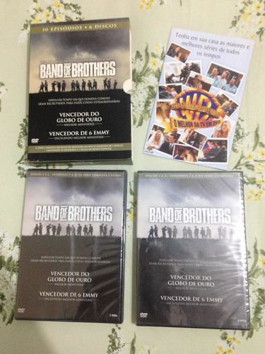 Band Of Brothers Série Completa Dvd Warner Lacrados R$129,98