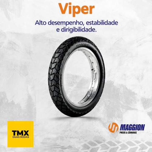 Par Pneu Moto Maggion Viper 120/90-17 (t) E 90/90-21 (d) C/c
