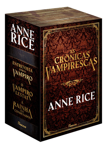 Box especial Crônicas Vampirescas – Anne Rice (3 livros capa dura + brindes), de Rice, Anne. Editora Rocco Ltda, capa dura em português, 2022
