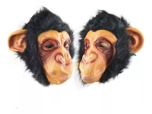 Mascara macaco chimpanzé com pelos latex Halloween carnaval - FANTASY -  Máscara de Festa - Magazine Luiza