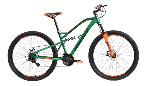 Bicicleta Ghost Revenge Rodada 29 Verde De Montaña Color Verde/Naranja Tamaño del cuadro M