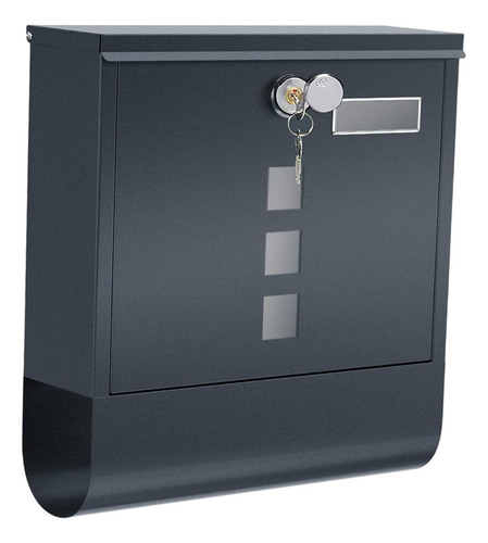 Buzón De Pared Con Cerradura, Decoración De Gris