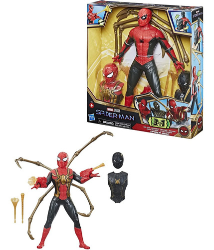 Marvel Hasbro Spiderman Equipo Arácnido 3 En 1 F2904