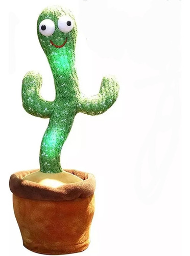 Cactus Juguete Bailarin Habla Emita Voz Con Luz Recargable 