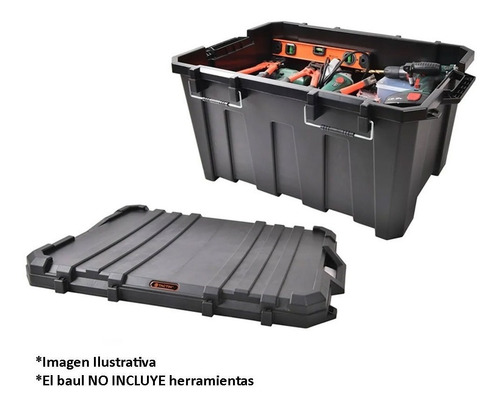 Caja De Herramientas Baúl Tactix 135 Litros 85x61x45 Cm