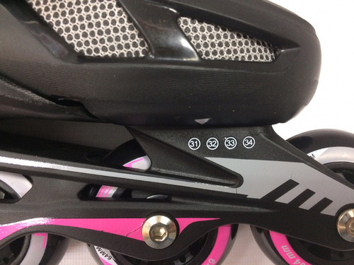 Imagen 5 de 6 de Patines En Linea Para Niña Ajustable Talla 31-34 Marca Plt