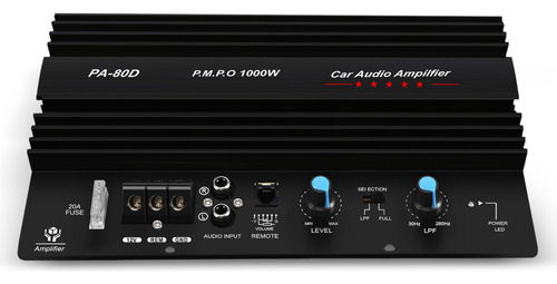 Amplificador De Potencia De Audio Mono Para Coche De 12 V Y