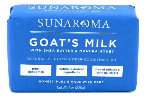 Sunaroma Jabon Acondicionador De Leche De Cabra 8 Oz (paquet