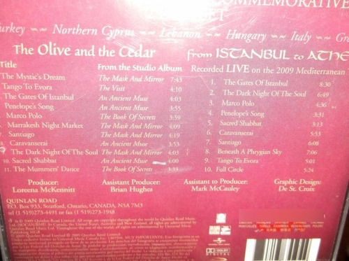 Loreena Mc Kennitt Mediterranean Tour Doble Cd