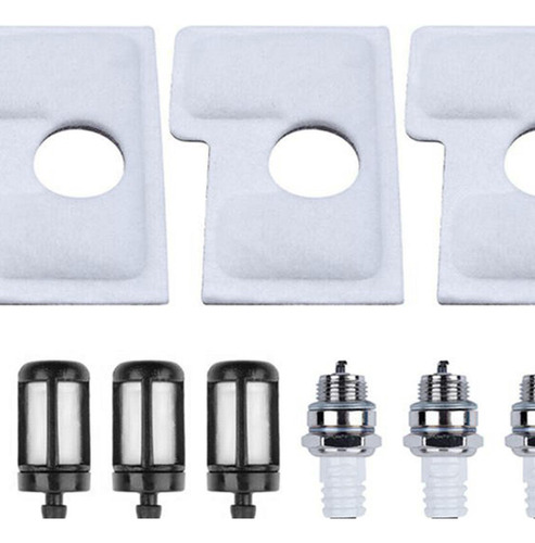 9x Kit De Bujía De Filtro De Combustible De Aire Para Ms170
