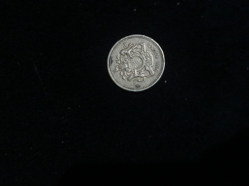 Moneda Elizabeth Británica 1993 Una Libra 