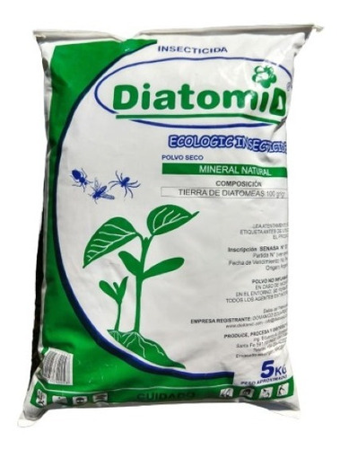 Insecticida 100% Tierra De Diatomeas Orgánico Diatomid 5kg