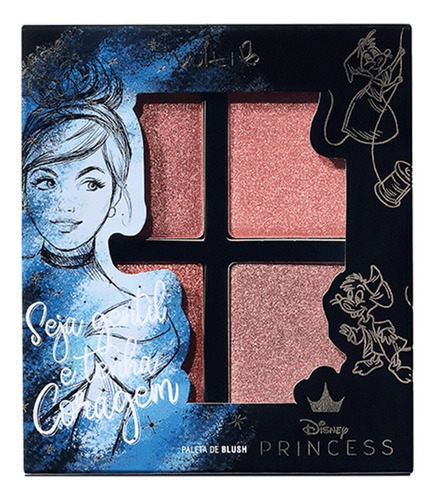Paleta De Blush Vult Disney Princess Cinderela