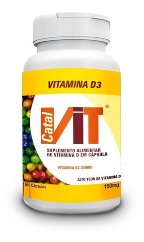 Catalvit D3 Catalmedic Vitamina D3 2.000ui 90 Cáp De 150mg.