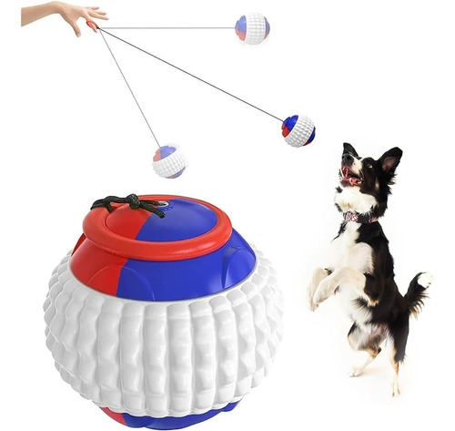 ~? Vmpetv Dog Ball Thrower, Dog Toy Ball Con Yoyo Fetch Chew