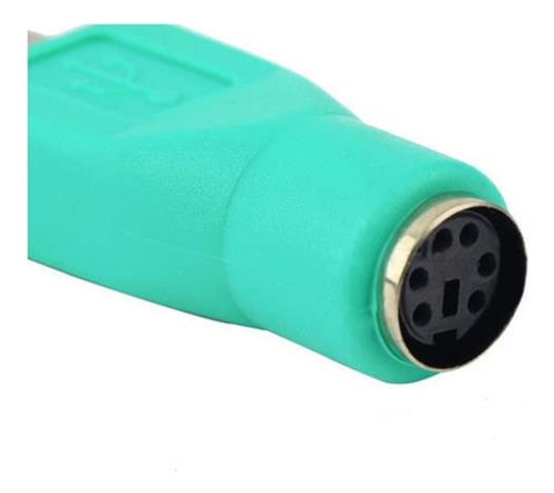 2pcs Plástico Ps2 Teclado Ratón A Usb Tipo A Convertor Con