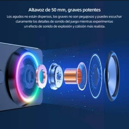 Imagen 6 de 6 de Parlante Gamer Onikuma L6 Rgb Usb, Bluetooth Y Aux