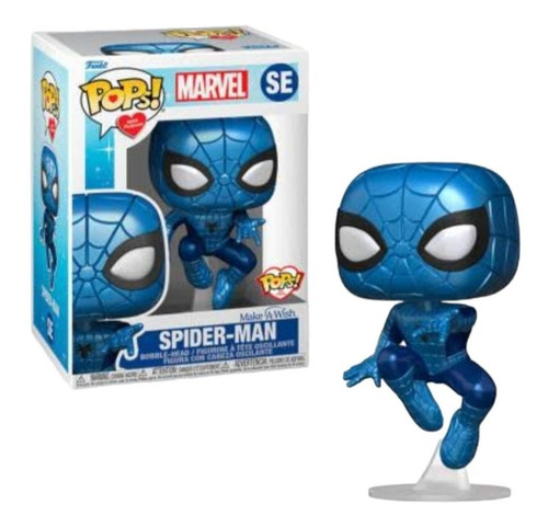 Funko Pop Marvel: Spider-man Metálico - Make A Wish         