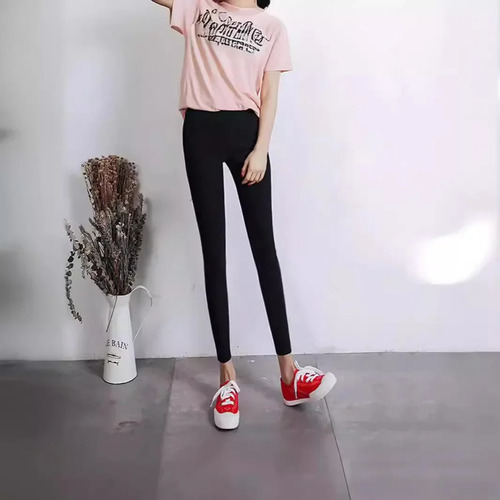 Leggins Con Bolsillo Para Mujer, Corte Ajustado, Cintura Elá