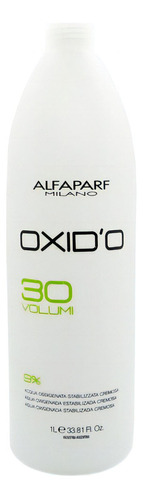  Alfaparf Oxidante 30 Volúmenes X 1000 Ml Para Tintura Color Tono Volumen 30