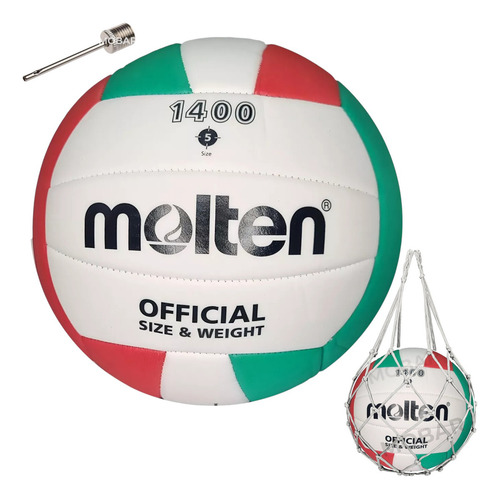 Balon Voleibol Pelota Volleyball Voley Molten V5c 1400 N° 5 Color Tricolor