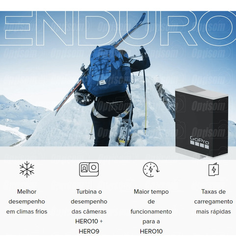 Gopro Hero 12 Black 3 Baterias Enduro + Carregador Duplo