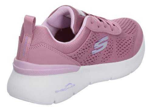 Tenis Dama Skechers Skech-air Dynamight 2.0 Rosa Deportivo Entrenamiento Running Cintas Para Mujer