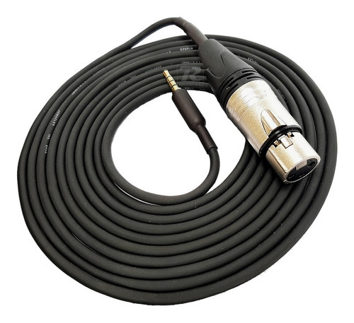 Cabo Gravação Microfone De Mão No Celular P3 Xlr Fêmea 3m