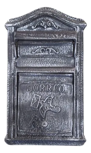 Buzon Cartas Vintage Frente De Fundicion Coleccion Retro