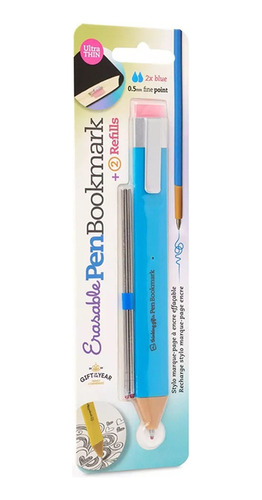 Pen Bookmark Blue With Refills