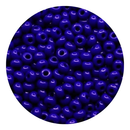 Chaquiron Calibrado Checo 5/0 Y 6/0 Colores Varios 100 G 6/0 33060 Azul Rey 2.1 Mm 4.1 Mm