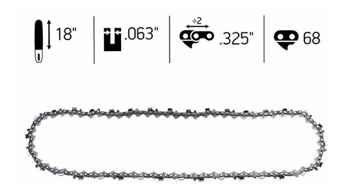 Hayskill Cadena Motosierra Paso Calibre Dl Para Sthil Ms