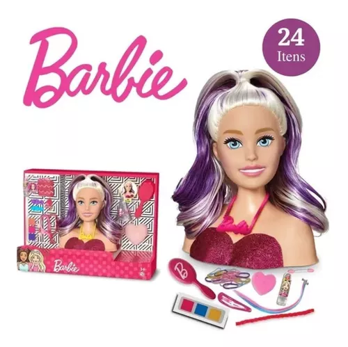 Boneca Barbie Busto Maquiagem e Cabelo Pupee 1282 – Starhouse Mega Store