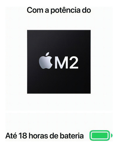 Apple Macbook Air M2 de Apple, con 8 GPU, 8 GB de RAM, SSD de 256 GB