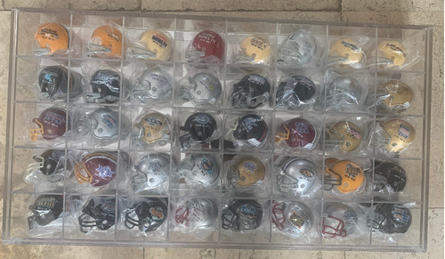 Coleccion Mini Cascos Nfl Pocket Superbowl 1 Al 40 Ridell