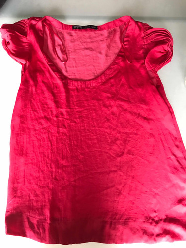 Remera Rosa Mujer De Zara Original Usada