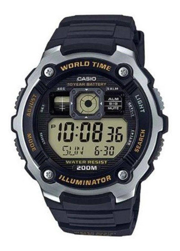 Relógio Masculino Casio Ae-2000w-9avdf - Prata/preto