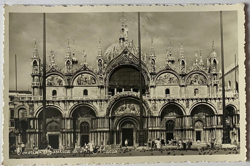 Antigua Postal, Basílica De San Marco, Venecia, Italia P0250