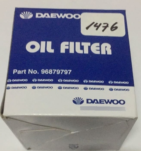 Imagen 6 de 6 de Filtro Aceite Aveo / Optra / Cielo / Lanos - Original Daewoo
