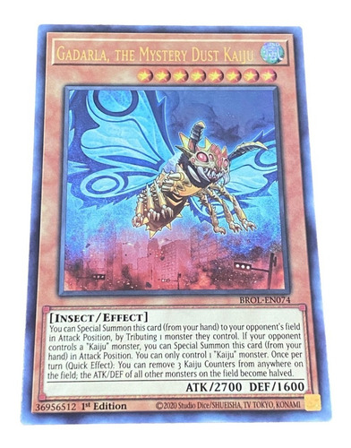 Yugioh! Gadarla, The Mystery Dust Kaiju Brol-en074 Ultra