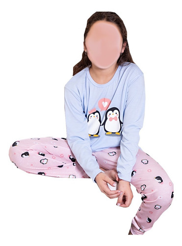 Pijama Nena Niña Invierno Abrigado Modal Estampado
