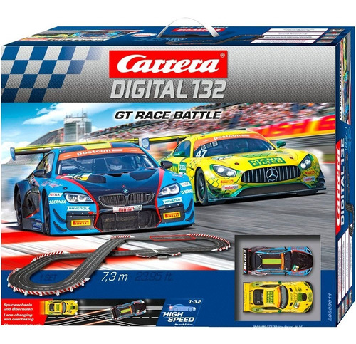 Pista Eletrica Carrera Digital 132 Gt Race Battle 7,30 Mt