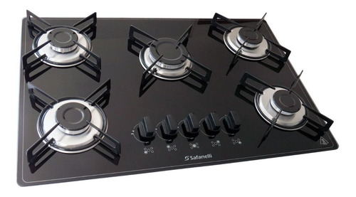 Fogão Cooktop 5 Bocas Color Safanelli Várias Cores