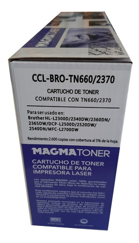 Toner Magma P/ Brother Tn660 / 2370 Camaru Ltda