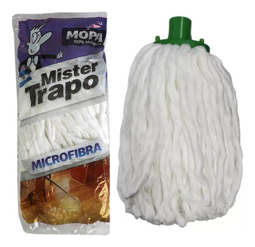 3 Repuesto De Mopa Mopin Universal Microfibra Mister Trapo