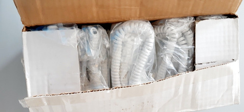 Imagen 5 de 5 de Lote De 50 Piezas Cable Retráctil Espiral Telefónico Rj9-rj9