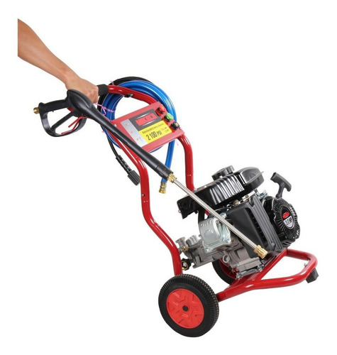 Hidrolavadora Alta Presion 200 Psi Gasolina 2.4 Hp Mikels Color Negro