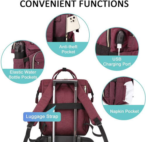 Lovevook Mochila Para Computadora Portátil Para Mujer, Mochi