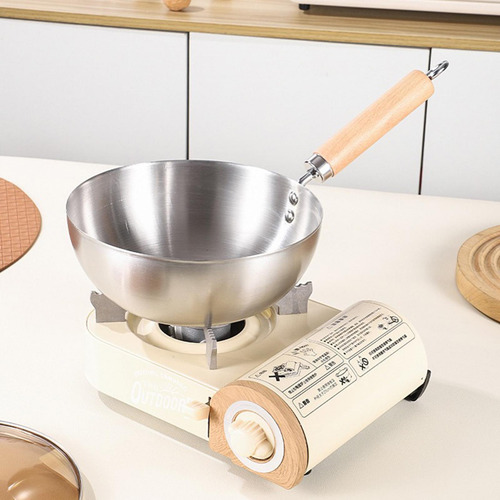 Wok Antiadherente, Cocina De Inducción De Fondo Sin Tapa