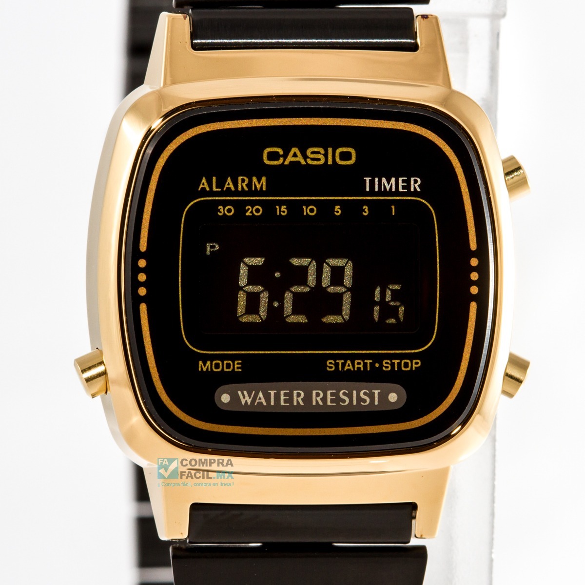 Reloj Casio Damas Retro Vintage La670 Dorado Con Negro- Cfmx | Mercado Libre